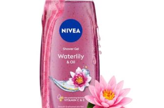 NIVEA Waterlily & Oil 250ml Body Wash| Shower Gel with Care Oil Pearls| Refreshing Scent of Waterlily Flower|Clean, Healthy & Moisturized Skin