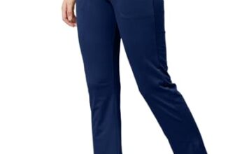 Pinkmint Women’s Cotton Track Pants with Both Side Pockets | Elastic Waist & Drawstring | Regular Fit | Lounge, Gym & Casual Wear Navy Blue