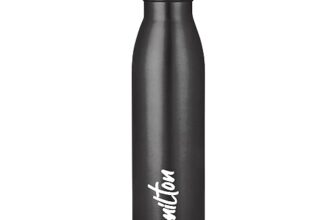 MILTON Breeze 750 Stainless Steel Water Bottle 730 ml, Single Walled, ISI Certified I Leak Proof Lid, Rust Proof I For School, Office, Gym I Mettalic Black