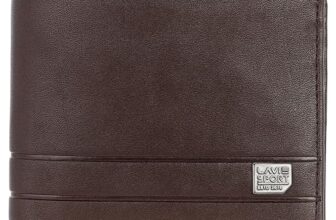 Lavie Sport Attorney Embossed Bi-Fold Wallet for Men|Matte Finish|2 compartments for Currency|Holds Upto 6 Credit/ATM Cards|2 sceret Pockets|Box Packaging for Gifting