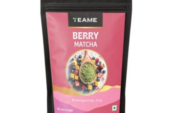 TE-A-ME Berry Matcha Tea Powder, 50g (33 Servings) | No Artificial Sweeteners | Premium Grade | Flavoured Matcha