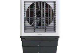 RR Signature Zello HC 70 LTR | Desert Air Cooler with High Air Delivery | Honeycomb Pads | 4-Way Air Deflection | Vertical Auto Swing | Castor Wheels | Inverter Compatibility |1 Year Warranty by RR