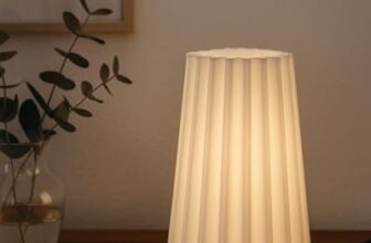 SSMILODECOR Table Lamp for Living Room Decoration, Bedroom, Study, Office, and Gifting | Handcrafted Wave Ambient Night Lamp with On/Off Switch, Without Bulb | Bedside Lamp (Home Decor Items)