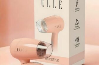 ELLE Hair Dryer 1200W Foldable 3 Heat Cool Shot Overheat Protection