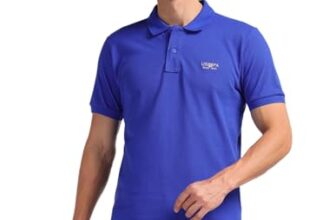 U.S. POLO ASSN. Men’s Cotton Regular Fit Polo Shirt (Ustshs2218_Me. Blue)