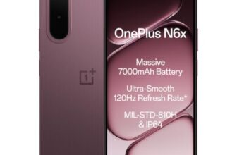 OnePlus N6x | 4GB+128GB | Burgundy Red | 7000mAh Battery | Power for Days | 48-Months Smoothness | Smooth 120Hz Display | Largest 5300mm2 Cooling System | Military-Grade Durability