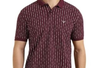 Allen Solly Men’s Polo T-Shirt | All-Over Print | Regular Fit | Cotton Comfort Feel | Smart Casual Wear