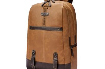 Gear Anti Theft Faux Leather Compartment Water Resistant Laptop Backpack