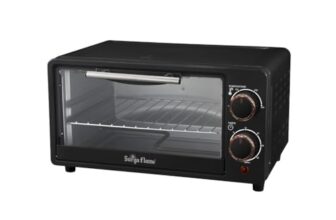 Surya Flame ZOLO 10 Ltr Oven Toaster Griller (OTG) Black – with Rotisserie,Auto-Shut Off, Heat-Resistant Tempered Glass, Multi-Stage Heat Selection | Bake, Grill, Roast | Easy clean