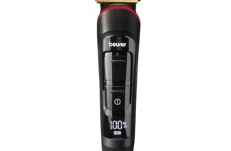 Beurer MN9X Multigroomer Men’s Trimmer|Stainless Stee1 Blade with Titanium Coating|11-in-1 Complete kit for Beard,Hair,Ear,Nose|Waterproof|Battery Operated|90Min Runtime|Black