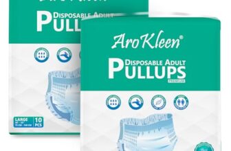 Arokleen Premium Adult Diaper Pants Style | Large (L) | 20 Units |Waist size (30-55 Inch (75-140 cm) | All-Night Absorption Protection | Unisex with Wetness Indicator | Odour Control