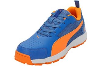 PUMA High Run Performance Men’s Cricket Shoes | Batting & All-Rounder | Stability | Traction | Ankle Support | Durable |Breathable | Rubber Outsole for Grip Support | Turf and Natural Ground | Synthetic