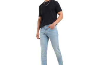 Levi’s Men’s 512 Slim Tapered Fit Mid-Rise Jeans Light Blue