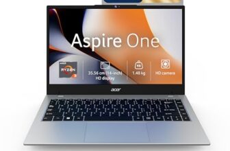 Acer Smartchoice Aspire One, AMD Ryzen 3-7320U, 8GB LPDDR5 RAM/ 512GB SSD, 14.0″/35.56cm TN HD Display, Win 11 Home, Pure Silver, 1.48KG, A114-43, Thin and Light Laptop