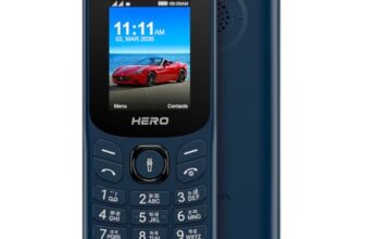 Lava Hero Shakti 2026 Dual Sim Keypad Mobile Phone (with Vibration Alert) | 1.8″ Display | Super Saving Battery Mode | Stylish Design | Number Talker | (Blue)| Type-C