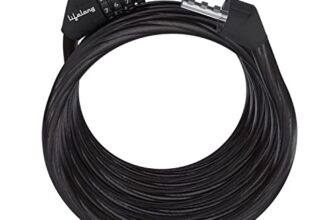 Lifelong Multipurpose Cable Bike/Bicycle Helmet Lock|Anti-Theft Protection Number Lock 4 Digit Security Resettable Combination| (1.8 Feet, LLNML01)