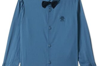 U.S. POLO ASSN. Boys Cotton Regular Shirts (UKSHTR0016_Teal_24T) 2-3 Y