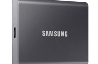 Samsung T7 2TB Up to 1,050MB/s USB 3.2 Gen 2 (10Gbps, Type-C) External Solid State Drive (Portable SSD) Grey(MU-PC2T0T)