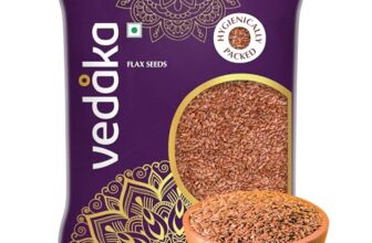 Amazon Brand – Vedaka Raw Flaxseeds | 500 g | Rich In Antioxidants | Rich In Protein & Dietary Fibre | Nutty & Crunchy Delight | Hygienically Packed