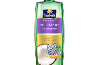 Parachute Advansed Rosemary enriched Coconut Hair Oil For Promoting Hair Growth, 100ml| Up to 2x Thicker Hair| Nourishes & Strengthens Hair| Prevents Hair Thinning & Breakage| Dermatologically Tested Hair Oil| For Men & Women| Non-Sticky Formula