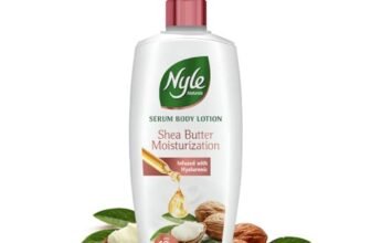 Nyle Serum Body Lotion for All Skin Types | Shea Butter + Hyaluronic + Vitamin B5 | Lightweight, Non-Sticky | 48H Moisturization | Deep Nourish & Soft Skin | 400ml
