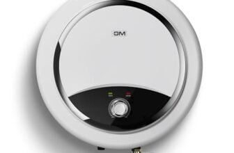 GM R1X 10L Water Heater, 5 Star | High-Efficiency Water Geyser With Quick Hot Water, Energy-Saving, and Safety Features – White