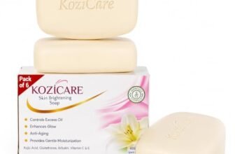 Kozicare Kojic Acid Glutathione Bathing Bar Tan Removal Pack of 6