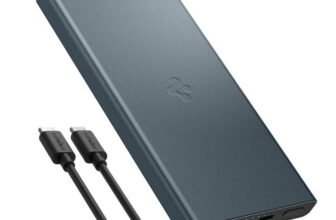 Spigen 10000 mAh 22.5 W Power Bank(Navy Blue, Lithium Polymer, Fast Charging for Mobile)