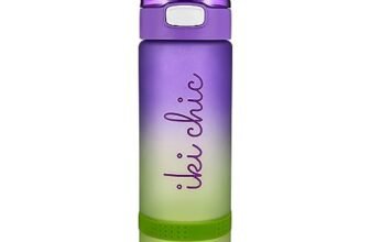 Ant Esports Hydra GB750 750ml Sports Water Bottle with Time Marker & Straw,Dishwasher Safe/Leak-proof Drink Bottle/BPA Free/Non-Toxic Tritan Material/1 Click Open for Running Gym (Blue Gradient)