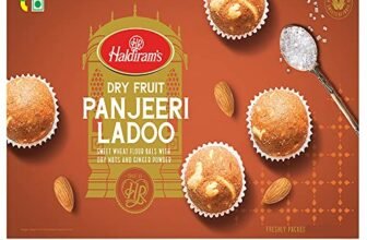 Haldiram’s Mithas Ladoo – Dry Fruit Panjeeri Box,400 Gram,Indian Sweets Diwali Gift Pack,Almond