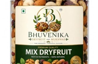 Bhuvenika Dry Fruits & Mukhwas Premium Mix Dry Fruits 1kg |Mixed Almonds, Cashews, Pistachios, Raisins, Apricots, Black Raisins | Assorted Crunchy Trail Mix for Snacking & Gifting