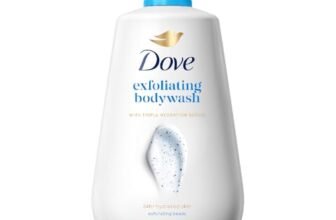 DOVE Exfoliating Bodywash, 825ml, for Smooth Radiant Skin, with Triple Hydration Serum & Glycerine, Dermatologically Tested, Paraben & Sulphate-Free, for Men and Women