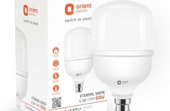 Orient Electric Eternal Shine LED Bulb | 60 Watts | 12 Months Warranty | Cool White, Pack of 1 | 25000 Hours + 180 degree coverage