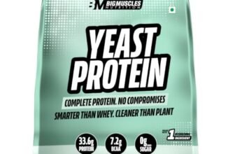 Bigmuscles Nutrition Clean Yeast Protein Isolate (1kg, Unflavoured) | 33g Protein, 7g BCAA | Superior Absorption, Gut Friendly | PDCAAS -1 | Fermentation-Derived