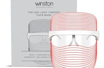 WINSTON Rechargeable Led Face Mask For Men And Women – 60 Min Runtime|3-In-1 Led Light Therapy For Glowing Skin,Anti-Ageing,Anti Acne,Skin Rejuvenation,Facial At Home – All Skin Type-1 Year Warranty
