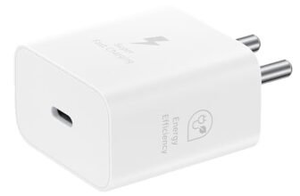 Samsung Original 25W Type-C Travel Adaptor with Cable for Galaxy S10 & Higher Models/Note Series, White