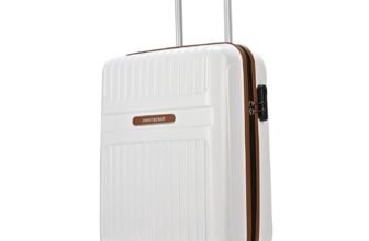 Aristocrat Atlas Cabin Polycarbonate Hard Case 8-Wheel Trolley Bag, White