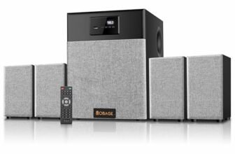 OBAGE Classic-6 4.1 Home Theatre System | 120W Output | HDMI ARC, Optical in, Bluetooth 5.3, USB, FM, AUX | Deep Bass Surround Sound for TV, Music & Movies