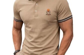 Lymio Polo T Shirt for Men || T Shirt for Man || Collar T Shirt Style Men (Available Packs Also) (Polo-112-Chiku-L)