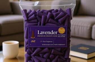 Shubh Carbon free lavender dhoop cone 100gm Lavender Dhoop