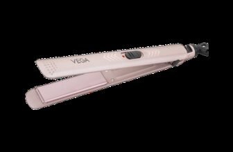 VEGA K-Shine Ceramic Plates for Women Hair VHSH-28 Hair Straightener(Gold)