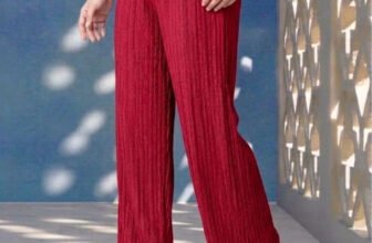 divineshopp Straight Fit, Comfort Fit Women Red Trousers