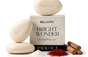 BELLAVITA Bright Wonder Brightening Soap | Pack of 3 x 100Gm | Dark Spot & Pigmentation Reduction | Kojic Acid & Mango Butter | Bathing Soap | Paraben-Free