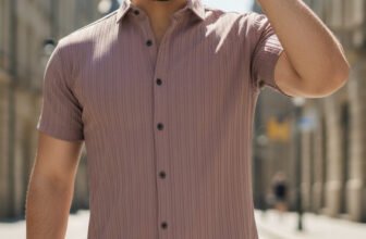 YAMOLISH ENTERPRISE Men Self Design Casual Pink Shirt