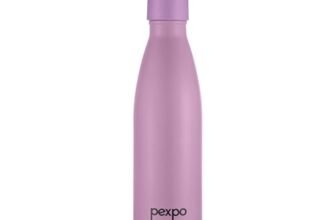 Go24 pexpo Erica Stainless Steel Water Bottle 500ml | Hot and Cold Thermo Flask | ISI Certified Steel Bottle | Triple Wall Insulation | Leakproof | for Home, Office, School | Rosy Brown