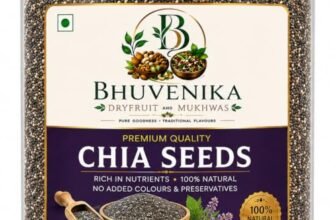 Bhuvenika Dry Fruits & Mukhwas Premium Chia Seeds 1Kg | Natural Hydrator for Summers | High Protein & High Fibre Seeds for Eating