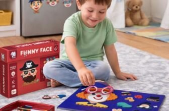 Storio Magnetic Funny Face Puzzle Box for Kids | Educational Montessori Magnetic Toy Game for Boys & Girls 2–4 Years | Creative Expression & Emotions Learning Toy for Toddlers | Fun Magnetic Play Set