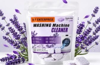 Washing Machine Cleaner Tablets 18 Pcs | Drum Cleaner & Descaler | Removes Odour, Limescale & Residue | Lavender Scent | Front Load & Top Load Machines