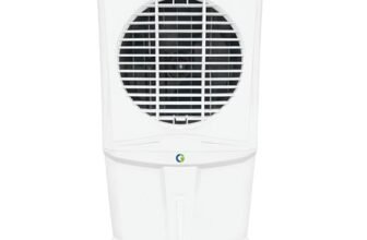 CG Beluga 115L Desert Air Cooler for Home | Inverter Compatible | Ice Chamber | Castor Wheels | Water Level Indicator | Up to 45 Ft Air Throw | 3 Yr Motor and Pump Warranty | 1 Yr Product Warranty