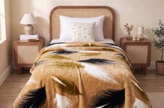 BSB HOME Single Bed Mink Blanket, Velvet Like Soft Plush Fleece Blanket, Warm Lightweight AC Blanket for Winter, Ultra Soft Cozy Bed Blanket for Home & Travel,56 x 80 Inches(142 x 203 cm) – Warm Taupe
